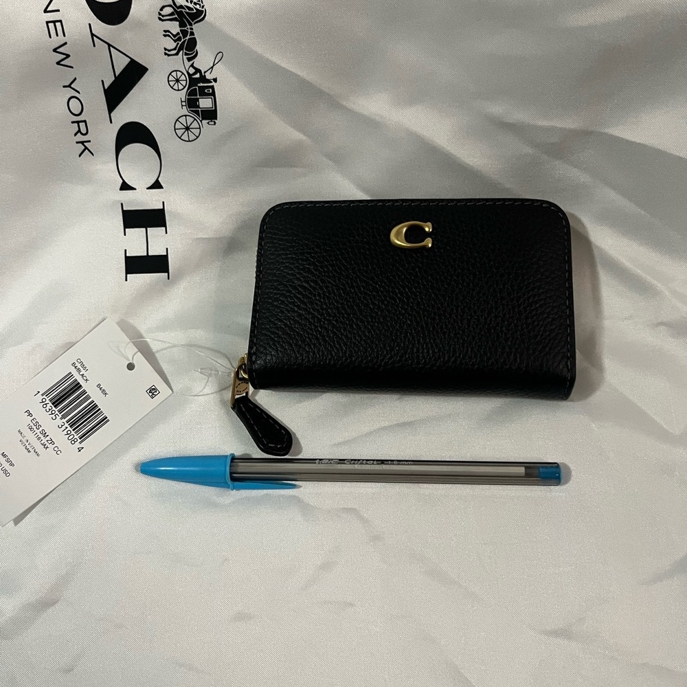 Coach small zip around wallet
